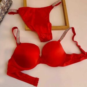 a04b7f311e53c6cdfe20f7b67348accc Premium Comfortable Victoria Stylish Secret Hearts Printed Push Up Bra Set For Women - For Undergarment Wear And Daily Comfort Routine