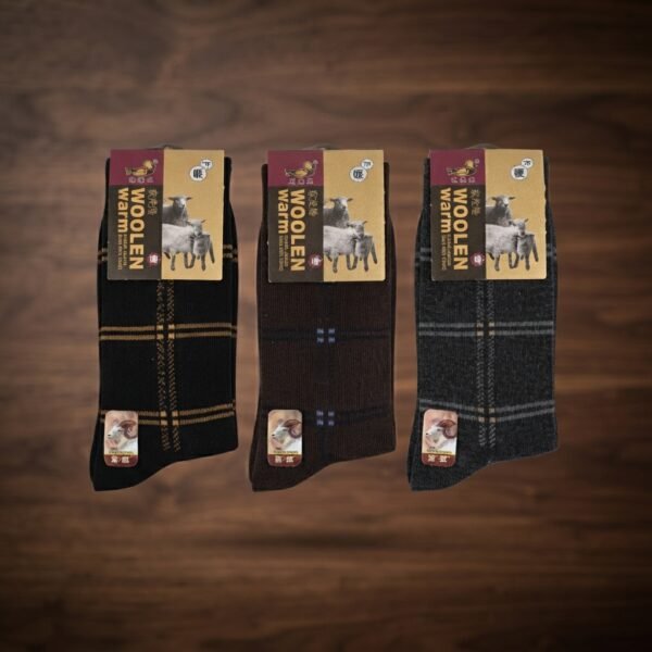 Cotton Woolen Warm Winter Socks - Apparel Product Designed For Winter Wear And Daily Comfort Routine - Pack of 12 Pairs (Multi-color)