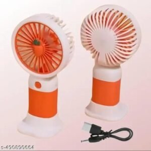 a20cb33ebc9f3b05451b42cf5bd1c730 Premium Large Size Portable Handheld Fan – High-Speed USB Rechargeable Cooling Fan with Cute Fruit Design (Random Color & Box)