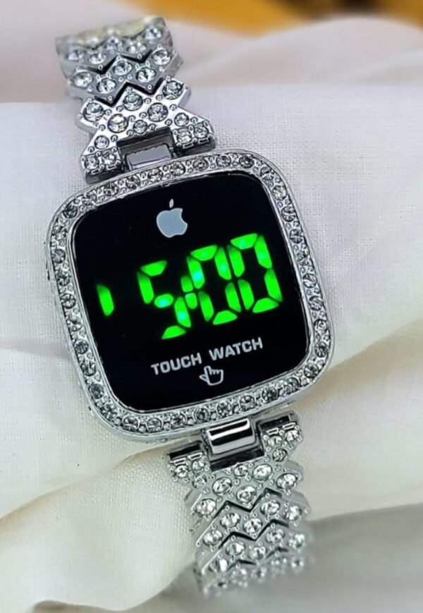 Ladies Square Dial Digital Watch Stylish Design Clear Display Comfortable Strap Easy To Use Reliable Performance Perfect For Daily Wear