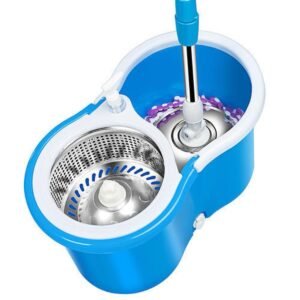 a3660bc6ba41ac7c1c24c9c7831050b7 360 Rotating Spin Mop System with Stainless Steel Wringer Bucket