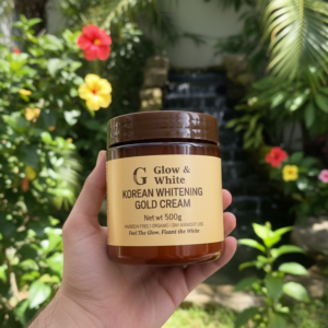 a3b6a703d59a4d7aa8eb387672836d3c Glow & White Korean Whitening Gold Cream for radiant, bright, and nourished skin care.