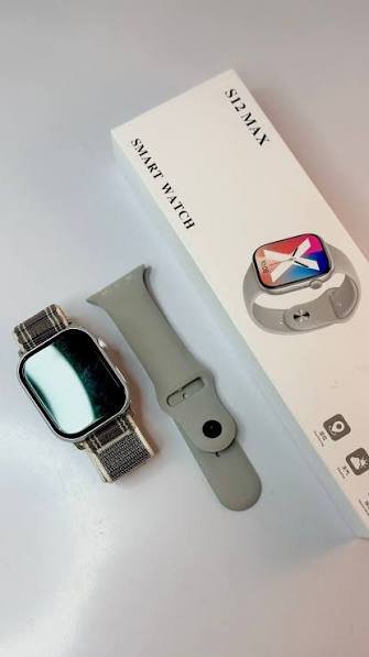 S12 Max Smart Watch with 1.85-Inch Full Touch HD Display, Bluetooth Calling, Smart Notifications, Health Monitoring, Fitness Tracking