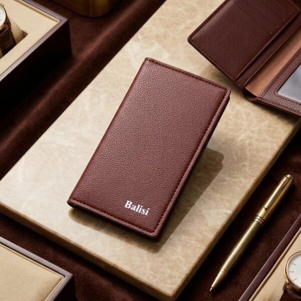 BALISI Bifold Wallet for Men & Women – 7 Card Slots, Dual Cash Compartments, Transparent ID Window, Slim Pocket Wallet