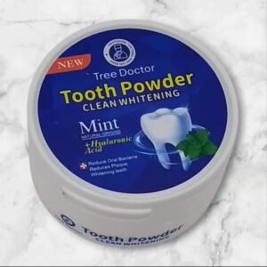 a554c5b6636e56bea27bf8b385b3def8 Tree Doctor Tooth Powder – Mint Clean Whitening Formula with Hyaluronic Acid | Plaque Removal & Fresh Breath | 50g