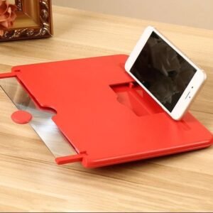 3D Mobile Phone Screen Magnifier Foldable Stand (Random Color)