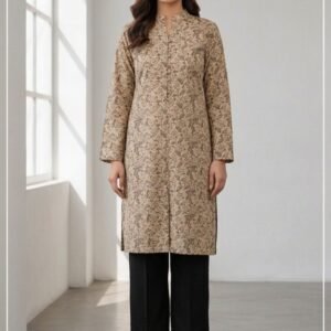 a6fe9ca378eb0f7fb0d011f9e25803e9 Unstitched Black Allover Block Printed 2-Pcs Katan Silk Suit for Women – Premium Soft Fabric Shirt & Trouser Dress Material