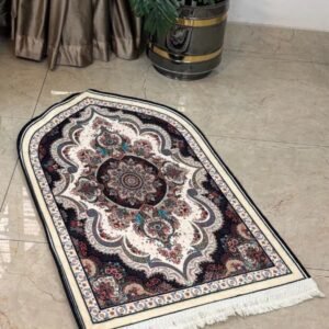 a7fd106665d104726b04bc38e80a4fe8 Vintage Persian Floral Arch Velvet Prayer Mat (70x115 cm)