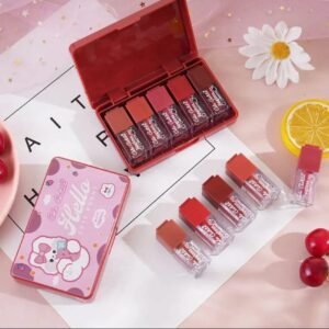 aa3b70baadc0add82139b736d4afa1e8 Color Castle Velvet Matte Long Lasting Lip Gloss Set – Pack of 5 - Multi Color