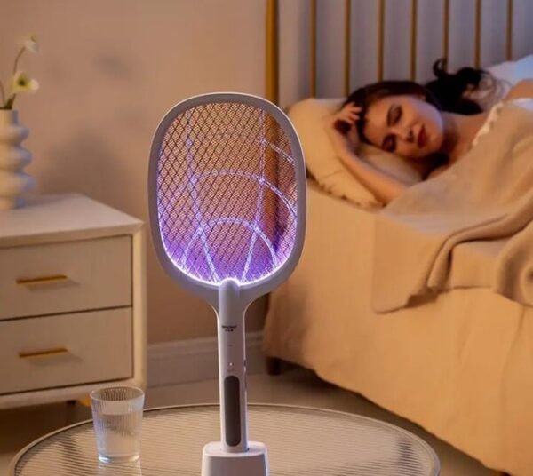 ab9729a3389a4fc283c1b13fd35a1993 Rechargeable Mosquito Racket With Stand – Electric Insect Killer Bat For Indoor And Outdoor Use (Random Color)