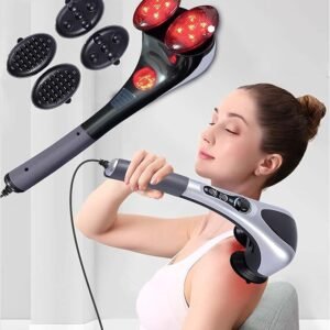 ad3c0db5f5768b53476dffffb2075299 Blue Idea Full Body Handheld Double Head Massager With Infrared Heat Technology For Muscle Relief Relaxation And Circulation