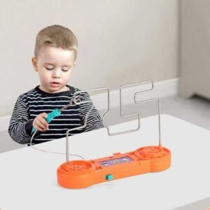ad420d38877acf52d47f5d562f1ab653 Kids Collison Electric Shock Toy, Education Electric Touch Maze Game Party, Funny Game Science Experiment Toys for Children Gift (Mix Color)