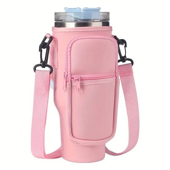 ad52c394d3cdc370bede012e05678770 Portable Carry Bag for 40oz Stainless Steel Tumbler with Adjustable Strap | Random Color