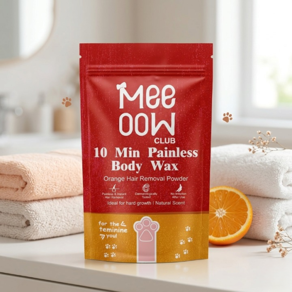 adeb0701f30694a218fa5013410c4eea Meeoow Club 10 Min Painless Body Wax – Orange Hair Removal Powder for Smooth Skin - 100g