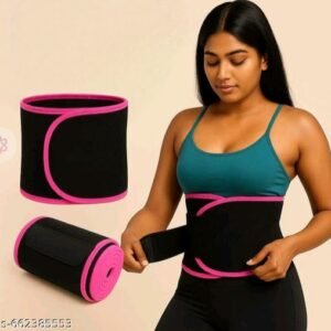 ae0badac2b936de0d21d5cdd55179846 Slimming Waist Trimmer Belt for Men & Women – Adjustable Sweat Belt for Weight Loss, Tummy Control & Workout Support (Free Size, Random Color)