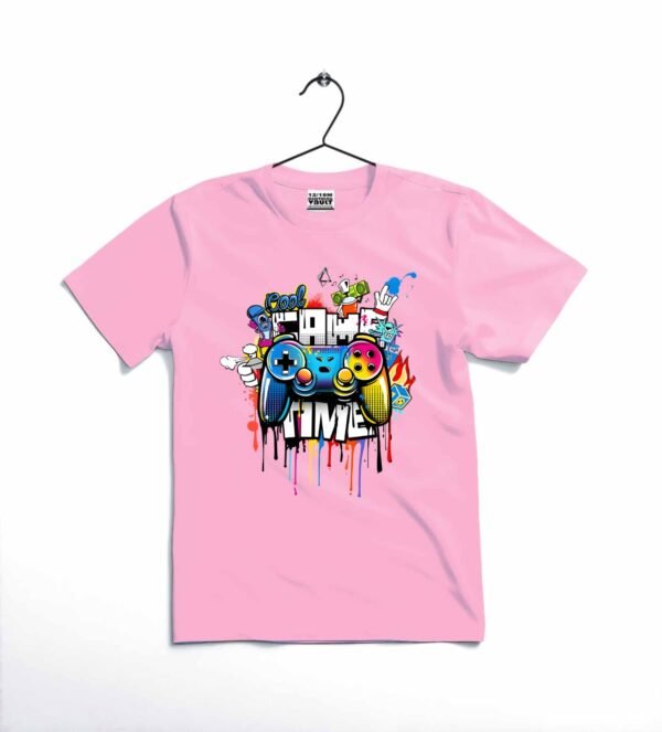 afa0038d7c4490c3037709b0592988f9 Game Time Printed Kids T Shirt Stylish Casual Comfortable Daily Wear For Boys And Girls