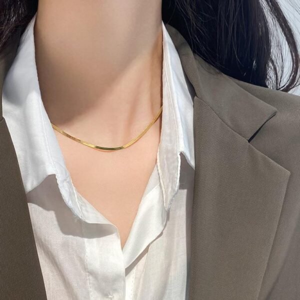 b10d68731fe0729f049a6dc68ac53c17 AWT-179 Thin Snake Chain – Elegant Stainless Steel Necklace, Stylish Jewellery Accessory for Women