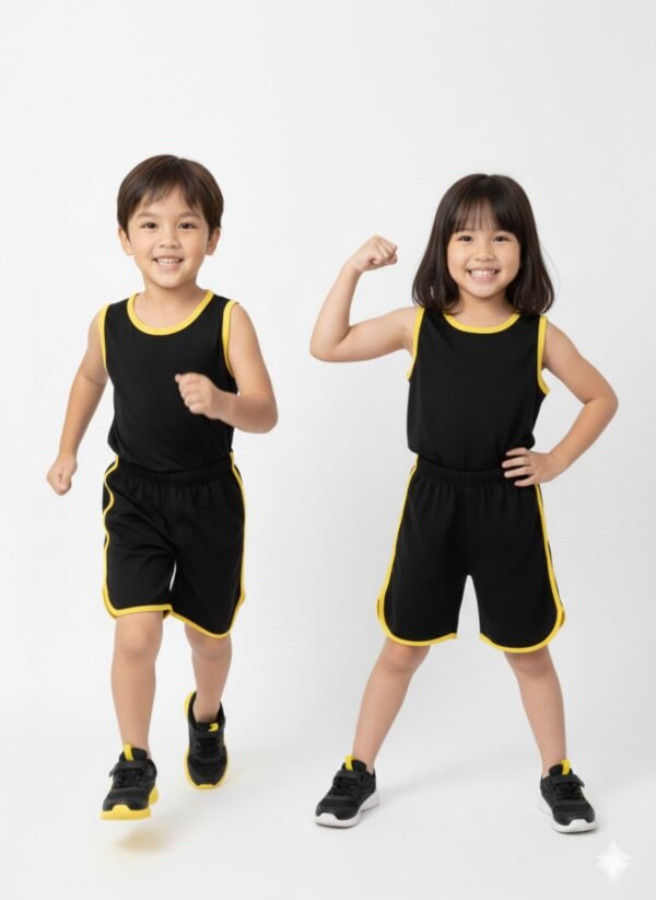 b191e4c4907840e090026e9146b35e2b Kids Sando and Shorts Track Suit 2 Pcs Set