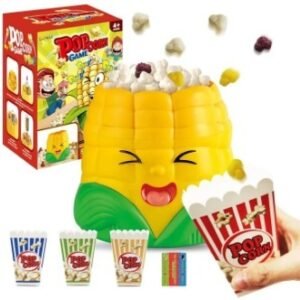 b2b44e5d8d1ee459f7fef40a92370ef8 Fun Popcorn Game Toy for Kids – Interactive Jumping Popcorn Corn Game with Buckets & Tokens | Family Party Game