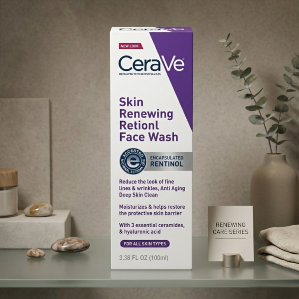 b4b965d3de3cee3fe9da7ba68985c4e6 Renewing Retinol Face Wash – Anti-Aging Cleanser with Ceramides & Hyaluronic Acid for All Skin Types (100ml)