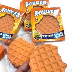 b6886ee9f3d56704c2703f177c678710 Novelty Wafer Eraser Bigger Size Creative Cute Pencil Rubber Best For Gifts And Daily Stationery Use Size 3 Inch By 3 Inch