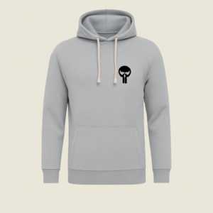 b6ee05c3ea02a3d854f8a284fc9beebe Printed Grey Hoodie for Teens & Adults – Black Skull Graphic, Premium Fabric
