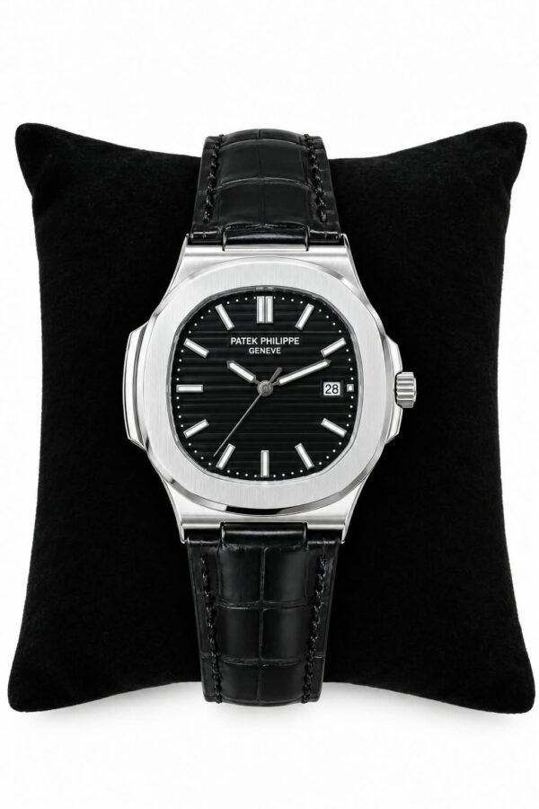 Patek Philippe Inspired Leather Strap Watch - Timepiece Accessory Designed For Wrist Timekeeping And Daily Fashion Routine