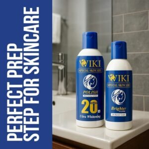 b952d7f9db97b3fc8ce1650080c8a492 WIKI Special Skin Care Polish With Peeling Cream 200ml & 24K Gold Brighter Powder 100ml – Ultra Whitening Formula