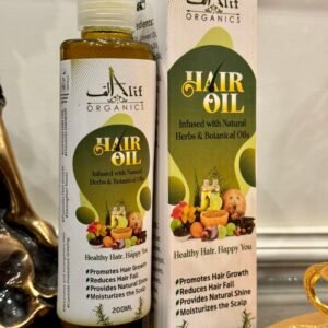 b9c22e4a7213c3347cf01bcdf8e9f586 Alif Organics Natural Hair Oil | Infused with Herb & Botanical Oils | Promotes Growth & Reduces Hair Fall | 200ML
