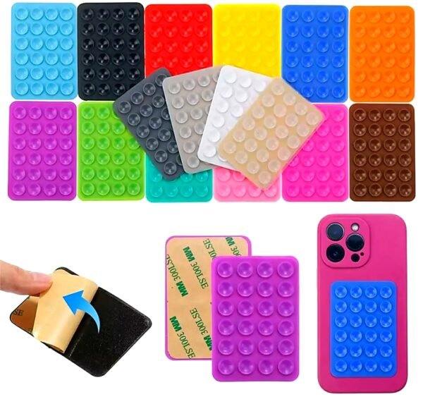 b9d96d10300bfb71934b80d4d01cbc36 Silicone Suction Cup Phone Holder – Strong Grip Mobile Phone Mount, Random Color