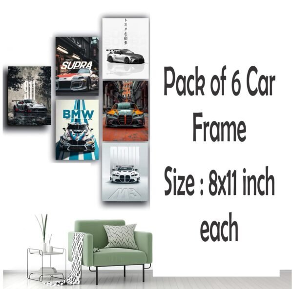 b9fe6f3d25e2a85047026626e387bdaf 6 pcs Most Unique Combo Car Walmate set for Home Decoration. Wall Decoration for Home