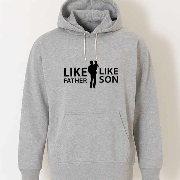 ba9a631f511869683dd4ddb14065b858 New Summer Collection Full Grey Hoodie Father And Son Printed For Men And Boys