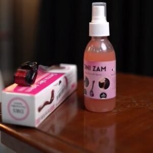 bd89d98ccd4a69f6f9aedc7675e8a9fa ONIZAM Hair Growth Kit(1 × 100ML OniZam Hair Growth Spray
• 1 × 0.5mm Titanium Derma Roller)