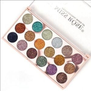 c0bbf69fb00dec46ce24a303ea67cf6c Miss Rose 18 Colors Glitter Waterproof Matte Long Lasting Eyeshadow Palette Durable Stylish Practical Choice For Professional And Daily Makeup