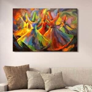 c167d16a88b2189eeac260943051a607 Sufiyana Contemporary Abstract Canvas Art With Double Tape | 12x16 Inches