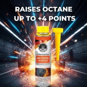 THREE GUYS Octane Booster – Fuel Additive for Petrol Engines (320ml) Boosts Octane +4 | Improves Engine Performance | German Technology