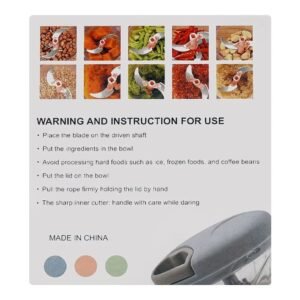 Eotia Hand Cutter – Manual Vegetable And Food Chopper For Quick And Easy Kitchen Food Preparation And Cooking Tasks ( 900ML Random Color)