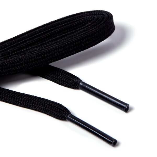 Black Shoelaces Medium Size Are Designed To Provide A Sleek And Classic Look While Ensuring Strength And Comfort