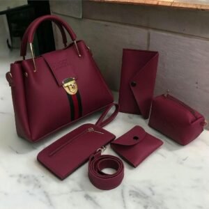 c2eb1543a4dda25fdc19ea1a0b853edd 5 Pieces Handbag Set | Stylish Women’s Bags | Shoulder, Tote, Crossbody & Wallet Combo
