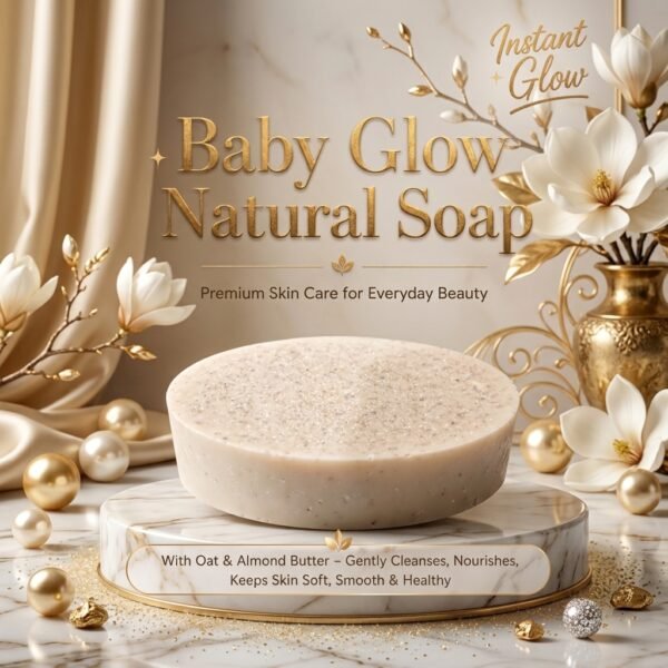 c3c5b7b89e2c599a5a7f8ce6863d431e Baby Glow Natural Soap - Skincare Accessory Designed For Gentle Cleansing And Daily Bath Routine - 100g