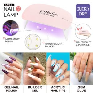 c534985a4eb346c13b4bacab140214f8 Mini Uv Led Nail Lamp Portable Gel Curing Lamp Pocket Size Compact Mini Nail Dryer For Quick And Efficient Nail Care