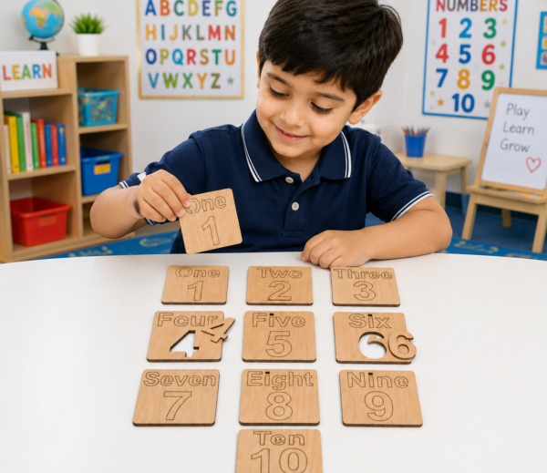 c606015b824dddb5be81620309b84427 Educational Toy sWooden Number Learning Puzzle Set for Kids 1-10