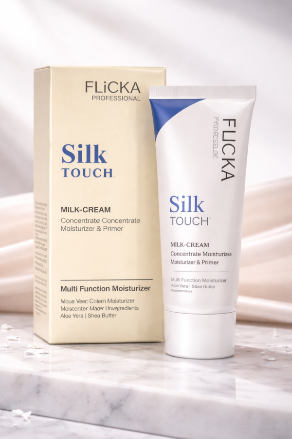 c68940d21fda29302b6381683ae0f0d3 FLICKA Professional Silk Touch Milk-Cream Concentrate 60g | 3-in-1 Moisturizer, Primer & Makeup Base | Multi-Function Hydrating Face Cream