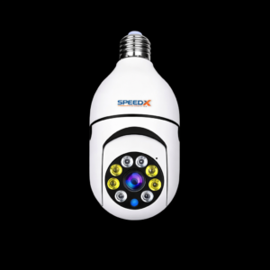 c8648113867edddeca320f16d1f452c5 Speed-X SP-E27 WiFi Bulb Camera 1080P 360° Panoramic Night Vision Two-Way Audio V380Pro App