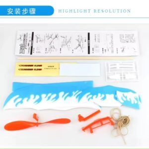 Airplane Inertial Foam Glider Aircraft Toy Plane Model Outdoor Toy Educational Toys Good Quality (Random Color)
