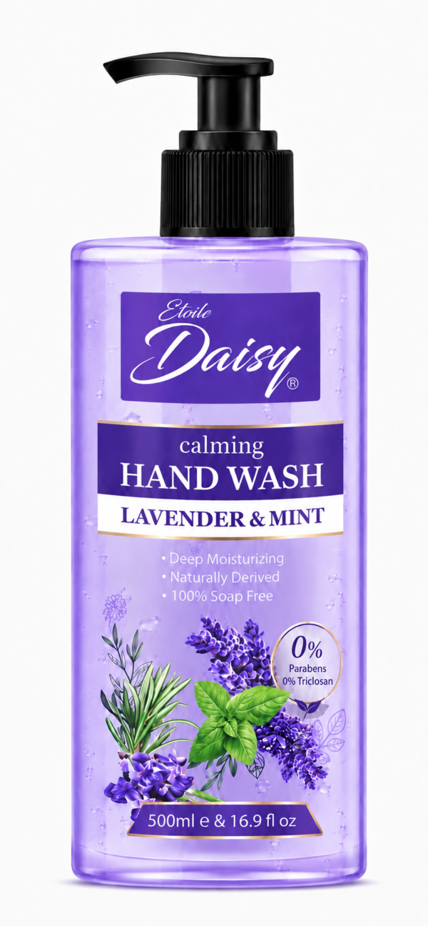 ca591bac8eb547714b219227f0ec18ee Etoile Daisy Calming Lavender & Mint Hand Wash 500ml – Deep Moisturizing & Refreshing Skin Care Hand Wash