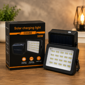 cdfeb6a30a2c1e37cb943f161bc7c34c KSE CK686 50W Portable Solar Charging Flood Light - Powerful Rechargeable Outdoor Lighting For Camping, Emergencies, And Work Sites