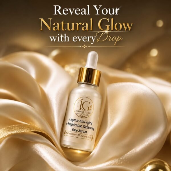 cf86368386539ff9d96623d183edfc70 Organic Anti-Aging & Brightening Face Serum – Instant Glow & Skin Tightening - 30ml
