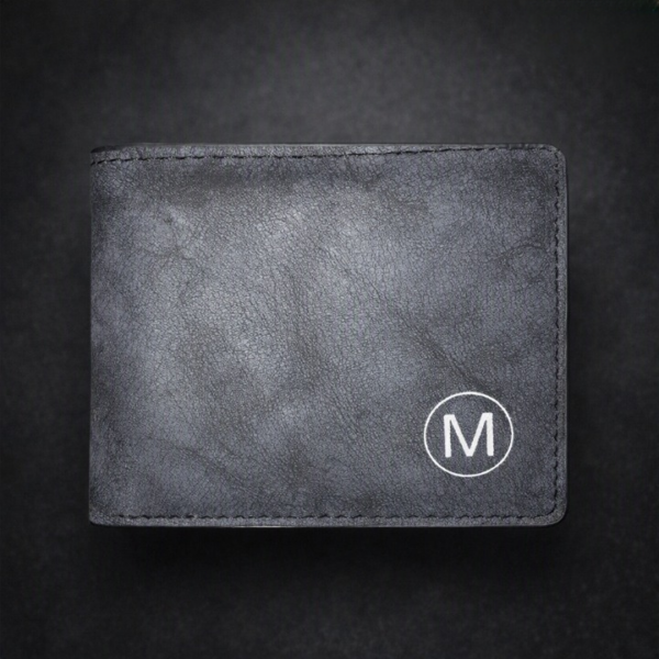 M Men's Premium Leather Wallet – Slim Bifold Card Holder & Cash Wallet | Deal Offer