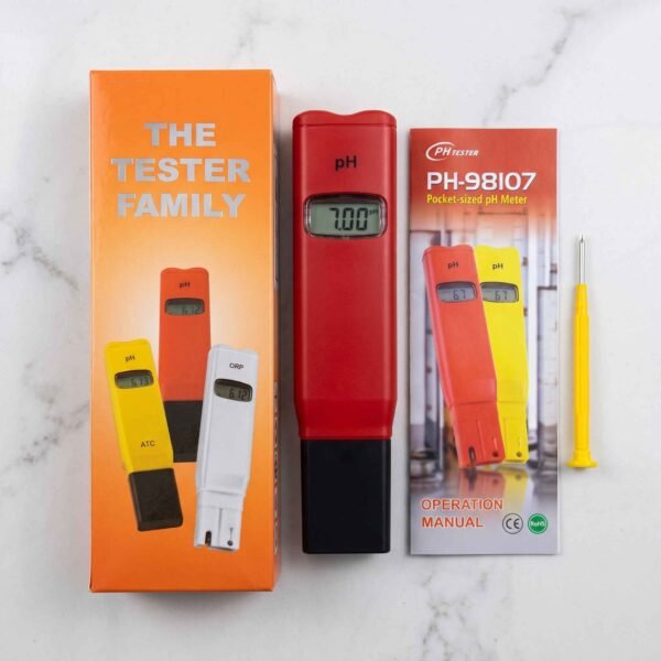 d0f0258986fc0f9acc246fef2203423f PH-98107 Pocket-Sized Digital pH Meter Tester with Calibration Screwdriver